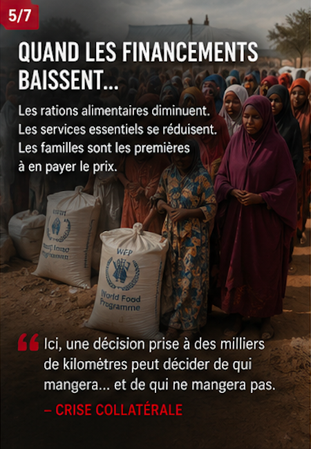 Distribution d’aide humanitaire à Dadaab