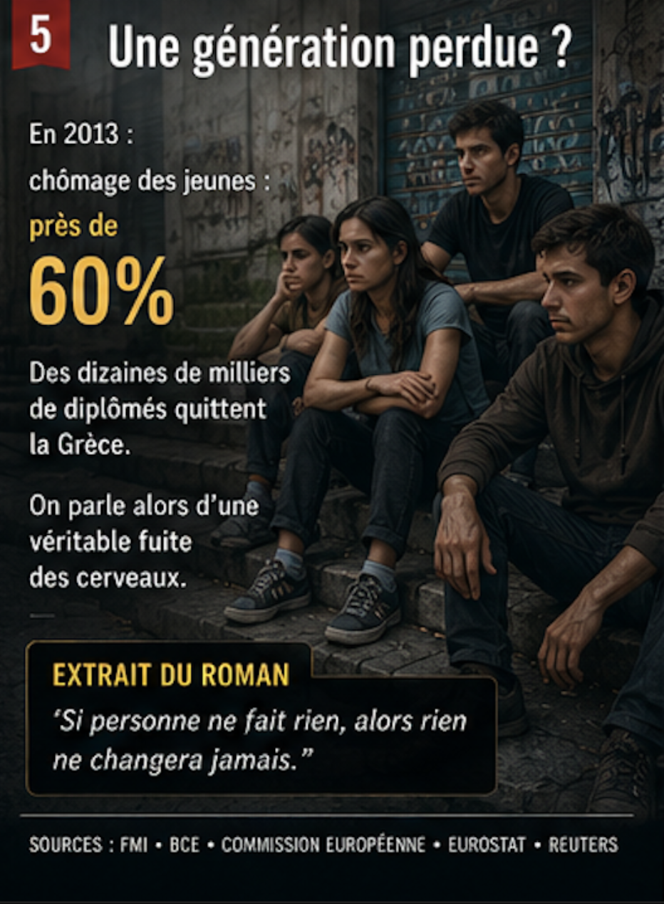 Jeunes Grecs confrontés au chômage