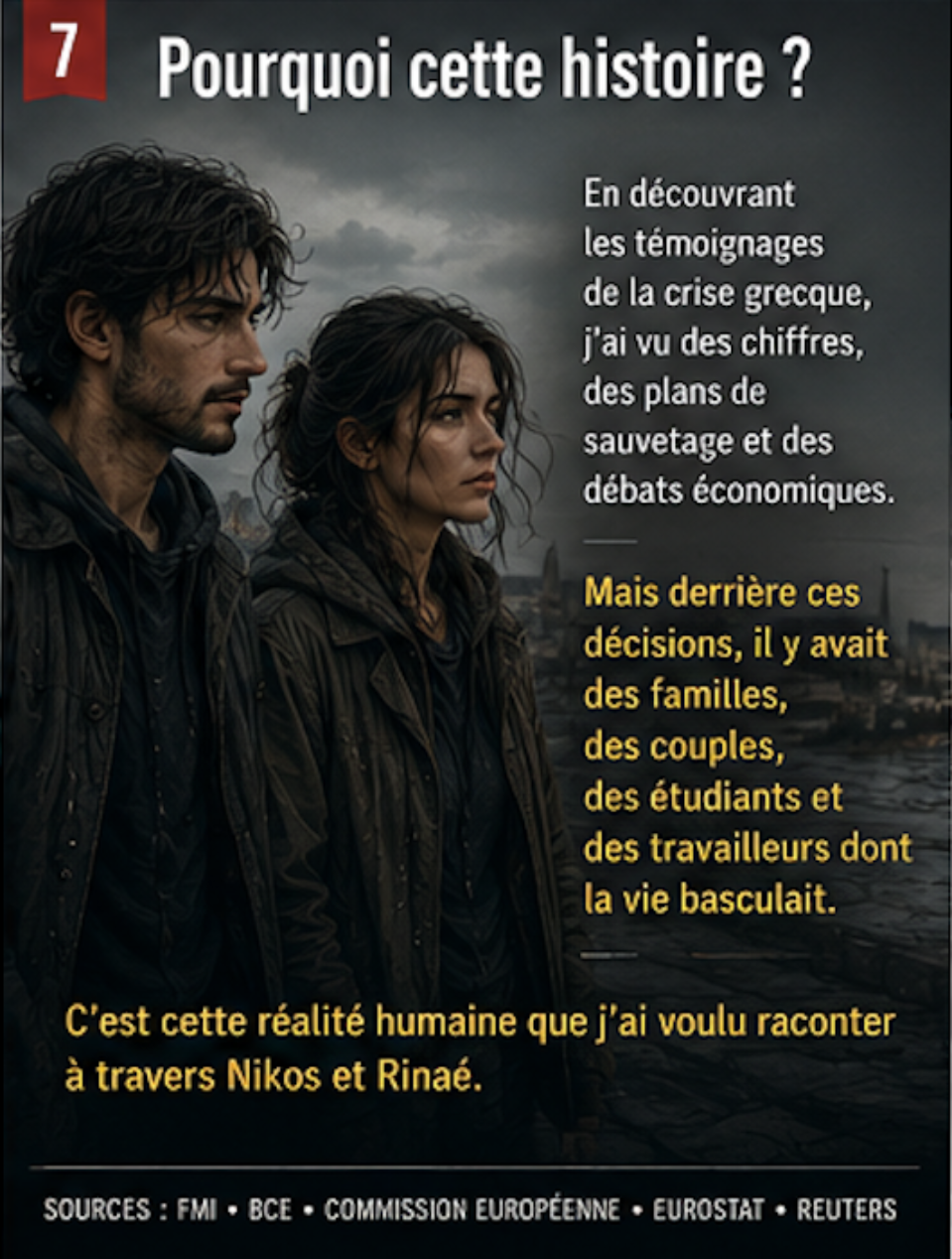 Nikos et Rinaé dans Crise Collatérale