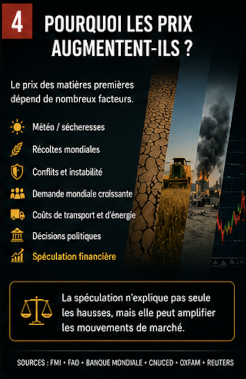 Facteurs de hausse des prix alimentaires