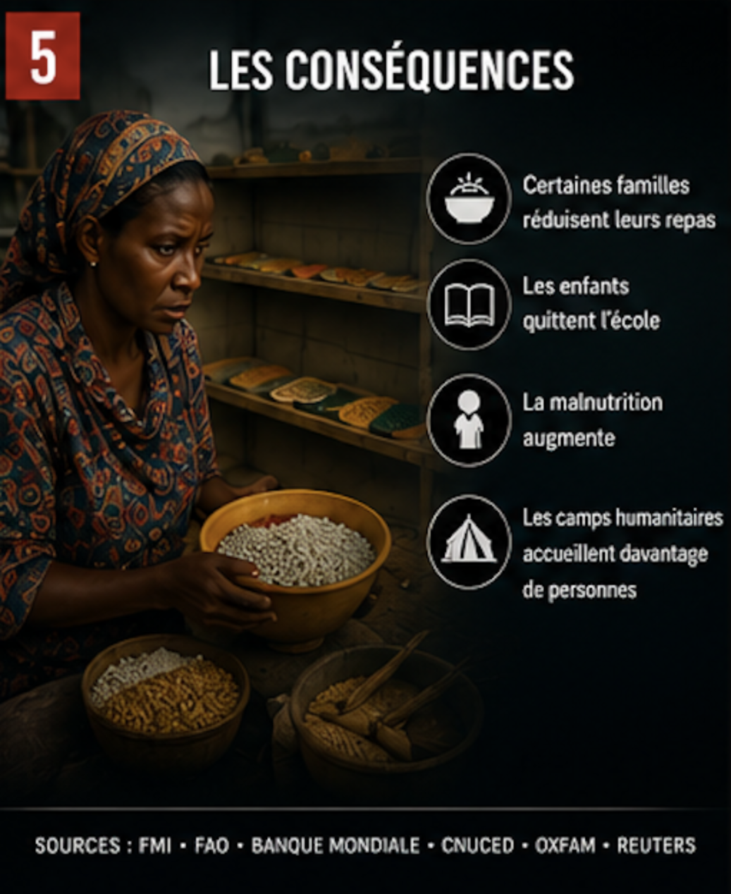 Conséquences humaines de la hausse des prix alimentaires